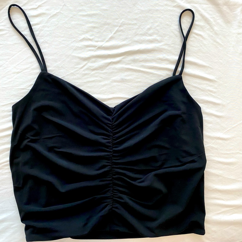 Black Silky Tank Top